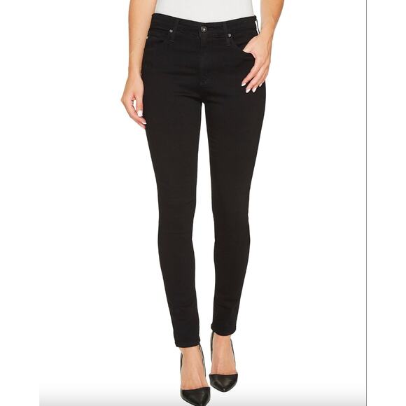 AG ADRIANO GOLDSCHMIED Womens Farrah Skinny Jeans Size 30 US 12 Black Midris NWT - Picture 1 of 10
